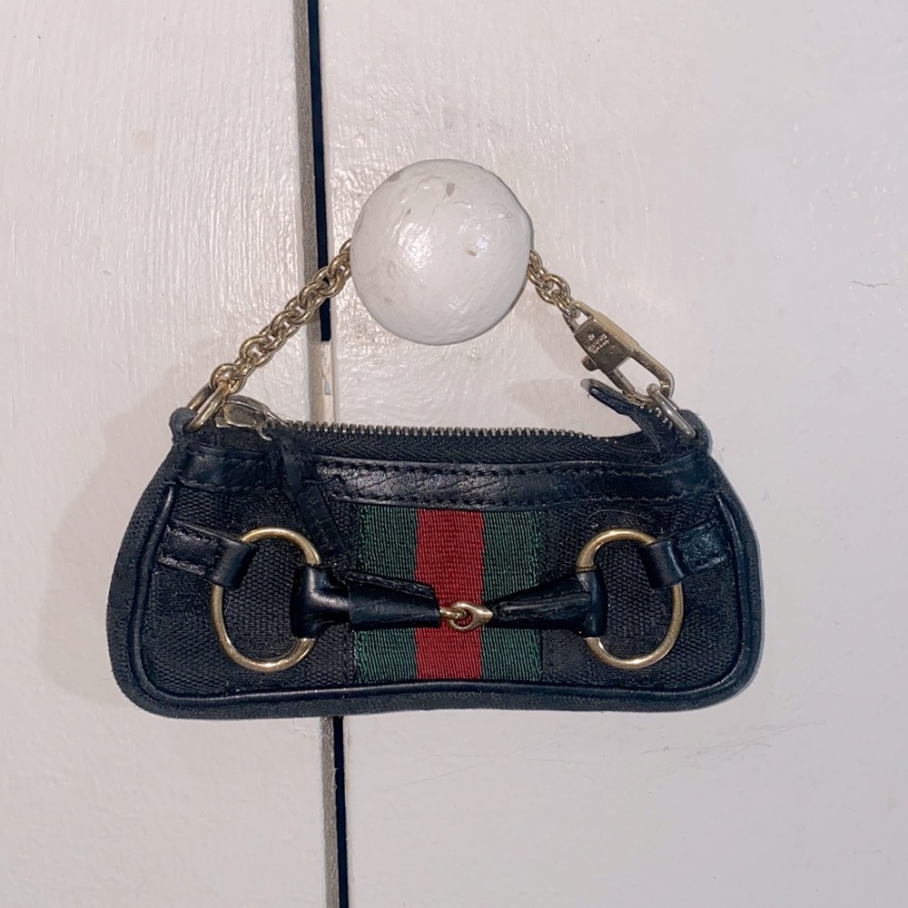 Gucci Micro Horsebit Bag GG Monogram Sherry Web